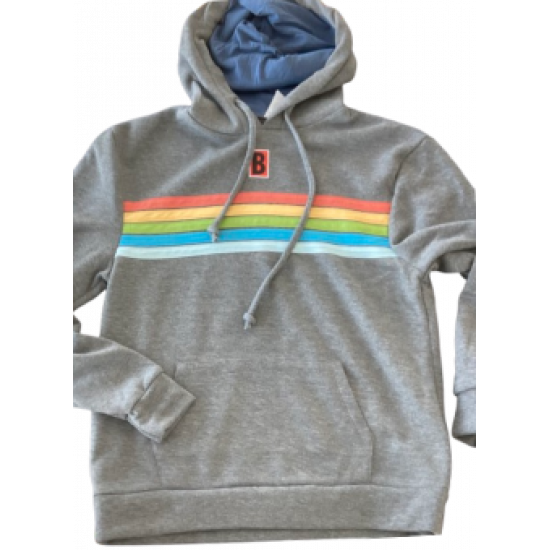 HAPPY STRIPE HOODIE