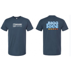 "BIGG Love" Navy Sticker Shirt