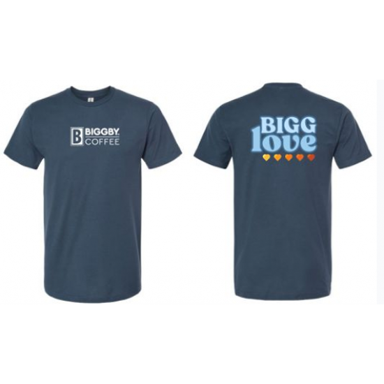 BIGG Love Navy Sticker Shirt