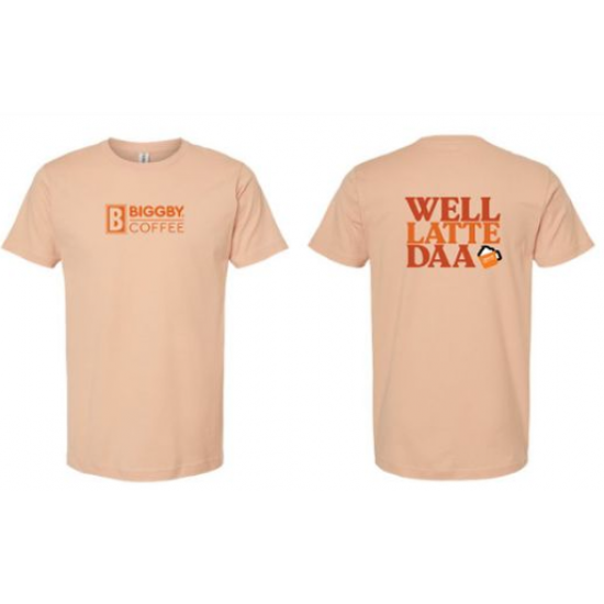 "Well Latte Daa" Sticker Shirt
