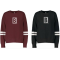 Womens Varsity Stripe Boxy Crew Sweatshirt