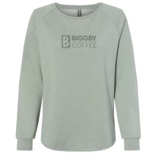 Independent Trading Co. - Women's California Wave Wash Crewneck Sweatshirt. PRM2000