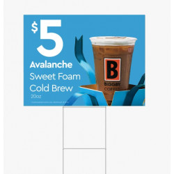 Avalanche Road Sign